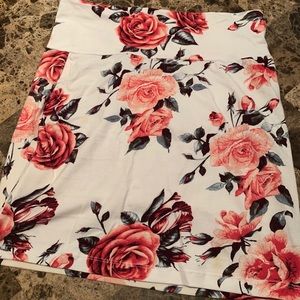 Floral mini skirt